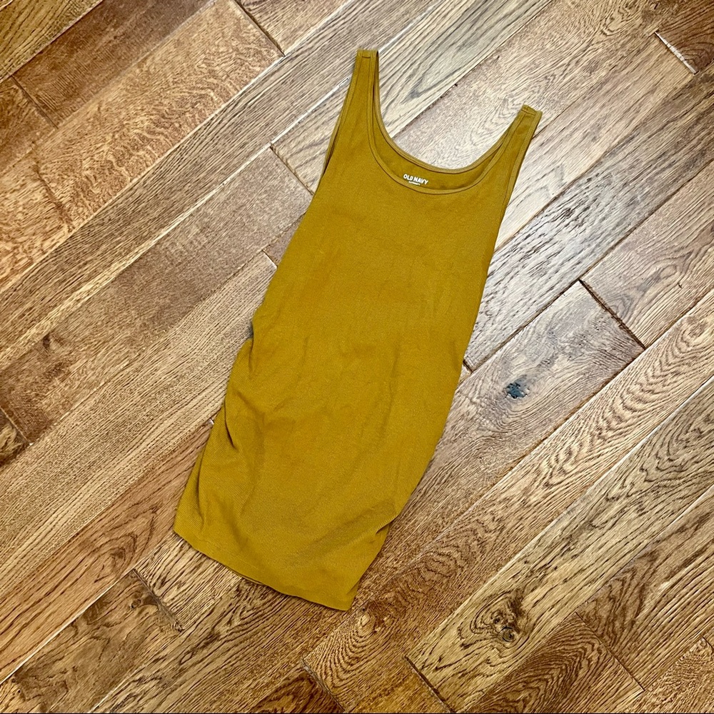 Mustard Yellow Old Navy Maternity Tank Top